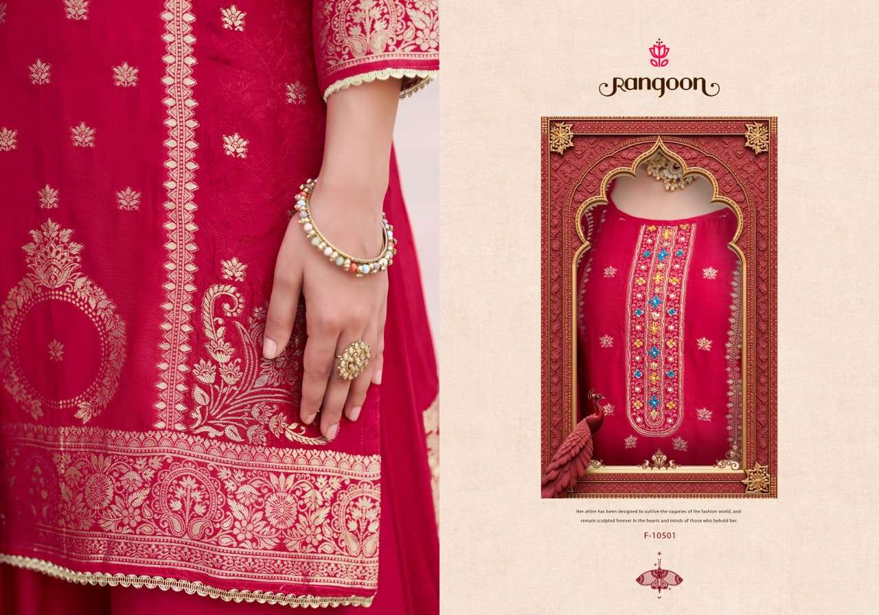 RANGOON DARPAN VOL 2 RUSSIAN JACQUARD KHATLI WORK SUIT CATALOGUE FESTIVAL CLOTHING GUJARAT